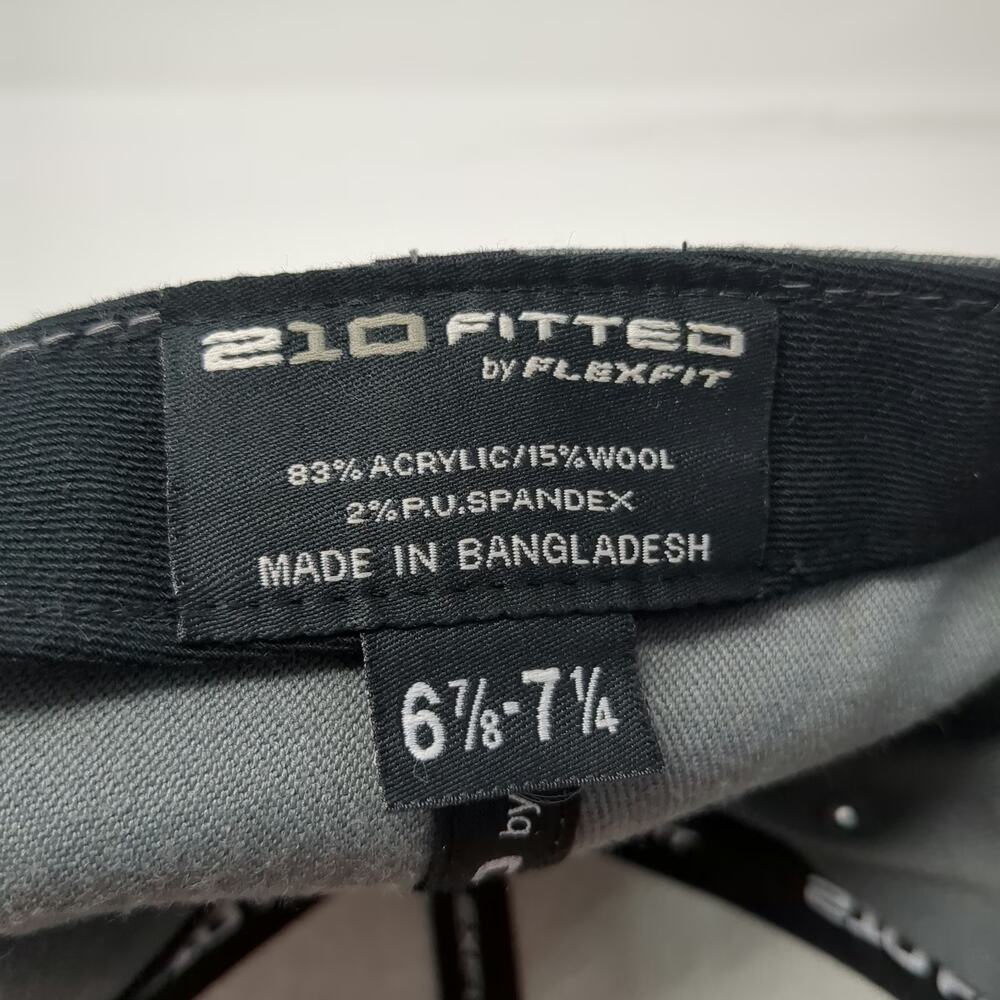 Smith Optics Baseball Cap Gray Orange 7 1/4 Flat Brim 3D Embroidery Fitted Hat - Picture 9 of 9